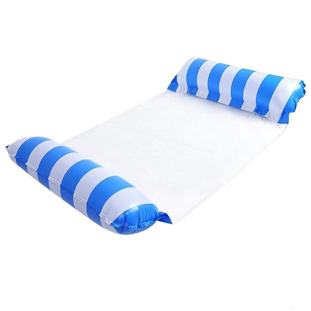 **Inflatable Hammock Pool Float - Multi-Use Pool Chair (Hammock, Drifter, Lounger, Saddle) for Swimming, Relaxing & Sunbathing - Portable Water Raft for Adults & Kids 14+ - Perfect for Pools, Lakes & Beaches**