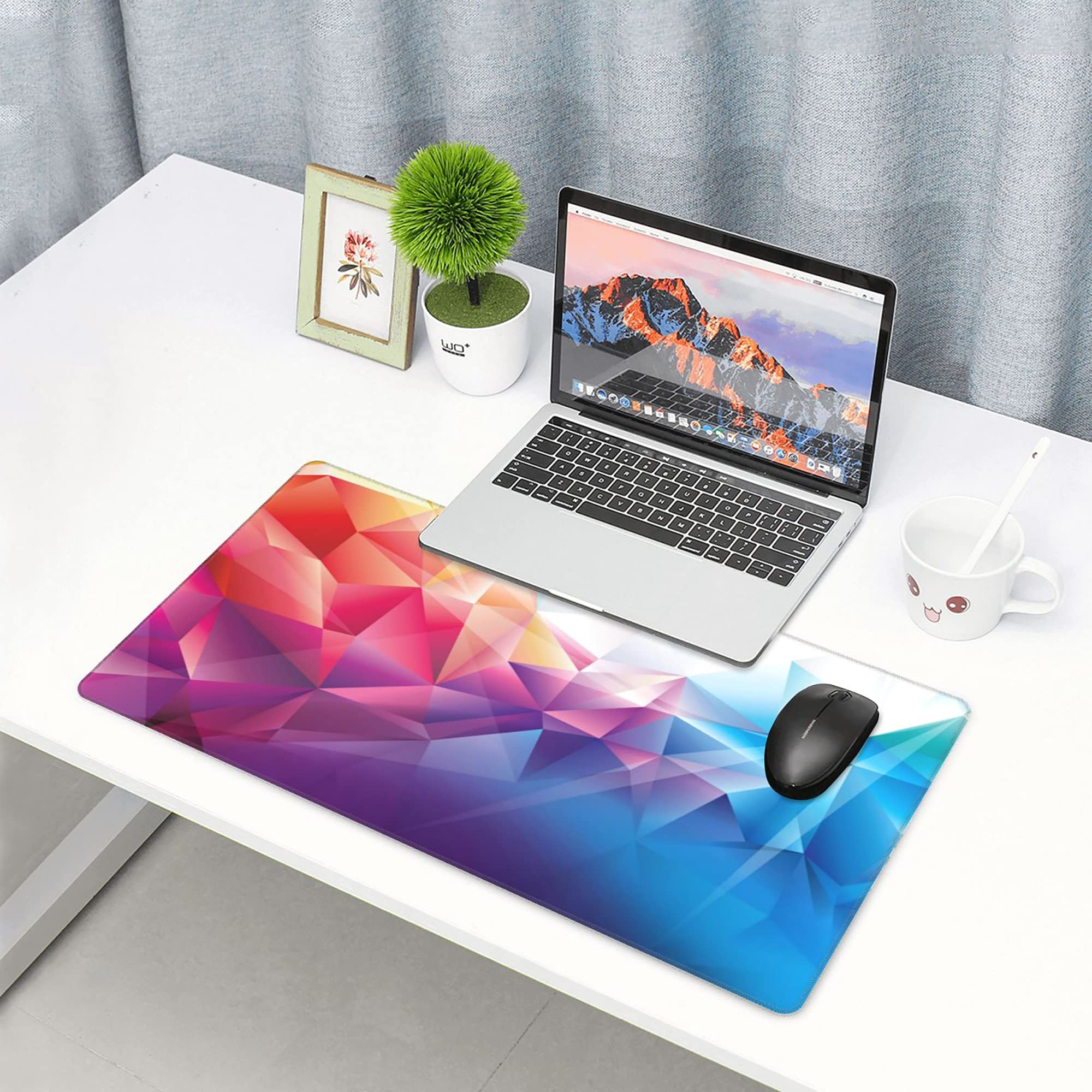 Custom Photo Mouse Pad - Personalized Desk Mat with Text & Logo - 29.5x15.8in (40x75cm) Large Gaming Mousepad - Perfect for Office, Gaming & Graphic Design Workspace