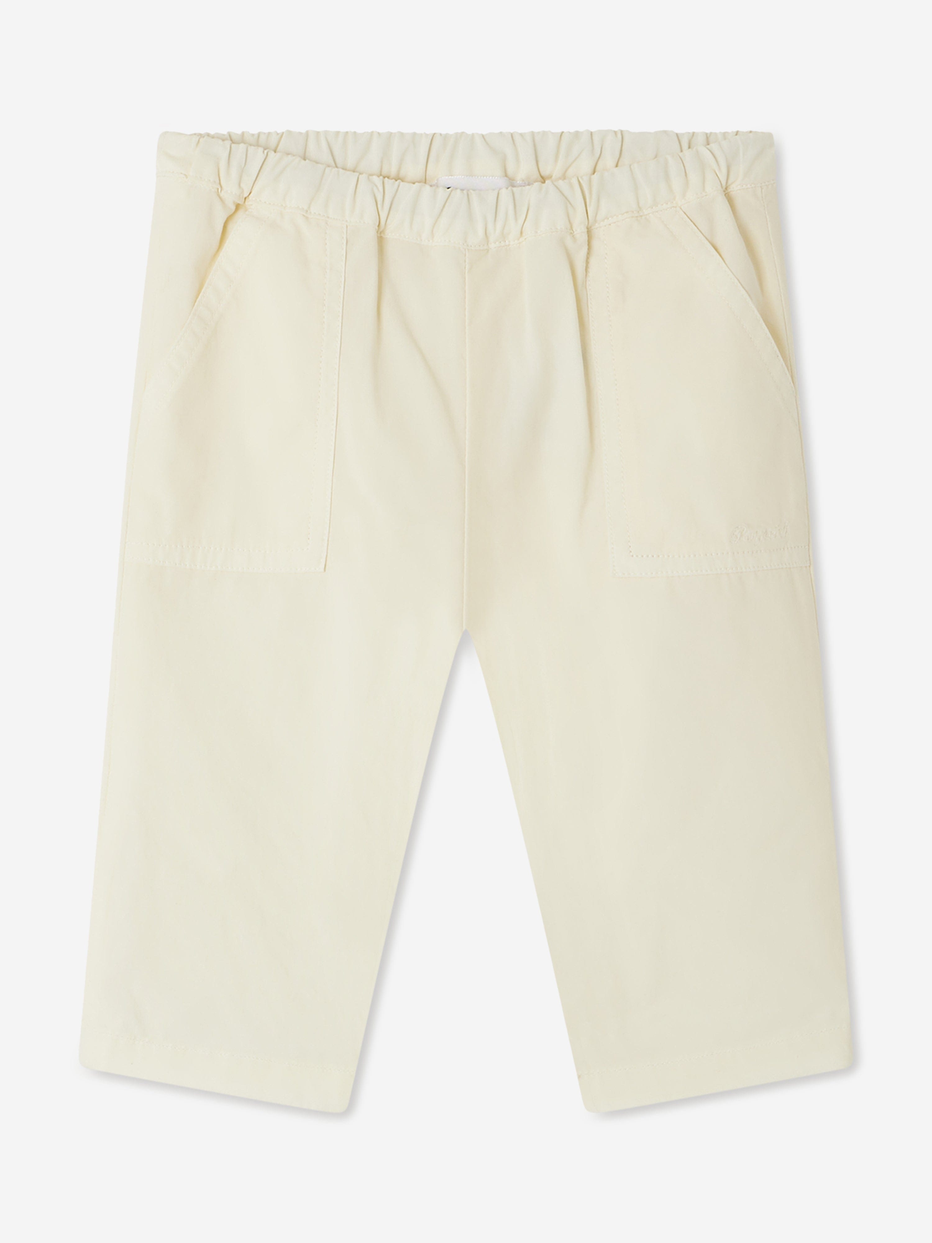 Baby Boys' Ivory Thursday Trousers - Soft Cotton Casual Pants for Toddlers | Perfect for Playdates, Daycare & Family Outings
