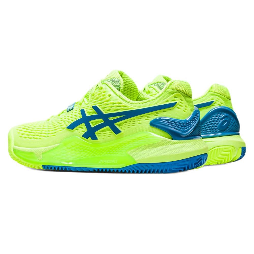 ASICS Gel Resolution 9 Women's Clay Court Tennis Shoes - Lightweight Performance Sneakers for Women (Green/Blue) | Perfect for Clay Courts, Tennis Training & Competitive Matches