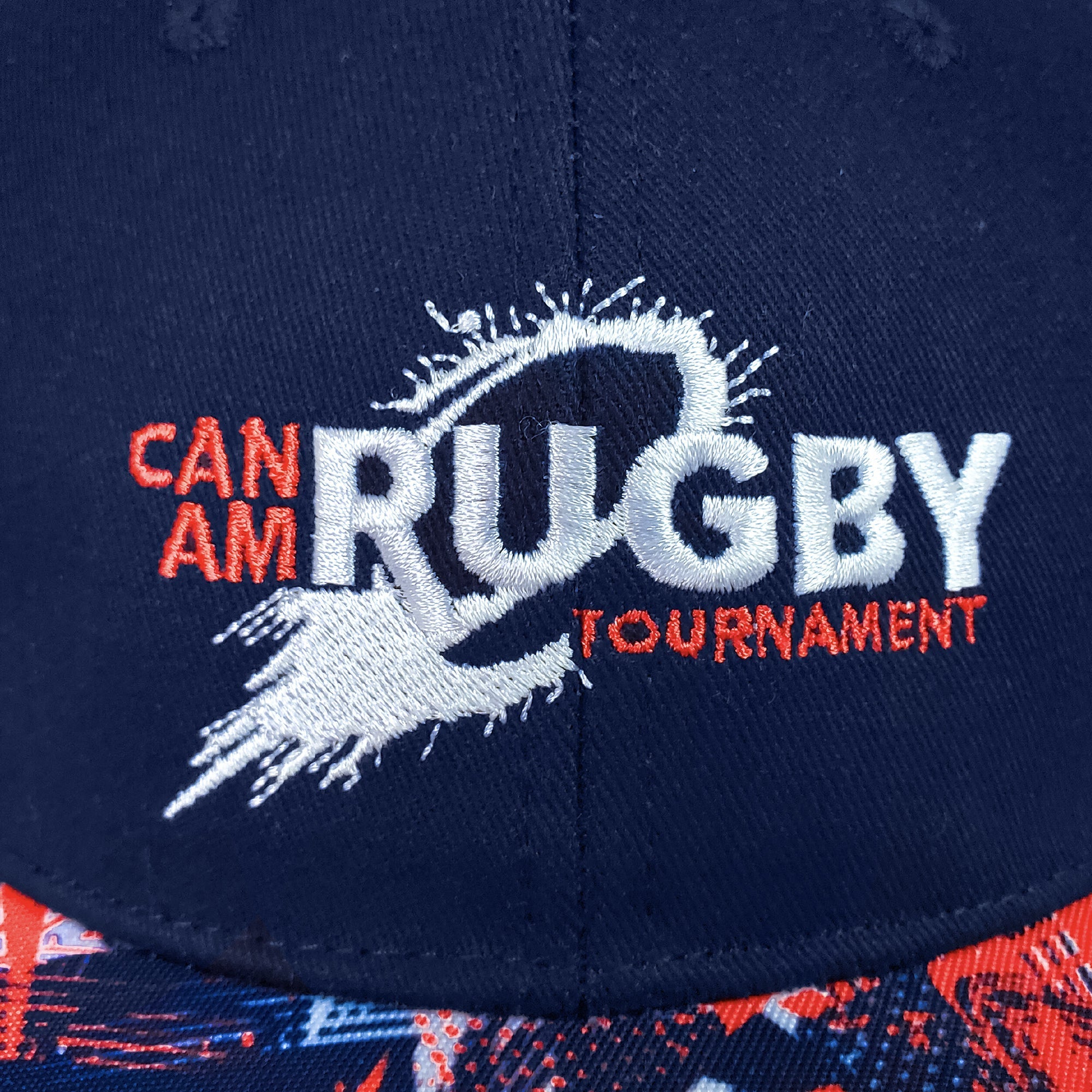 CAN AM Rugby Logo Cap - Adjustable Snapback Hat for Men & Women - Sporty & Stylish Rugby Fan Gear - Perfect for Games, Training, and Outdoor Activities