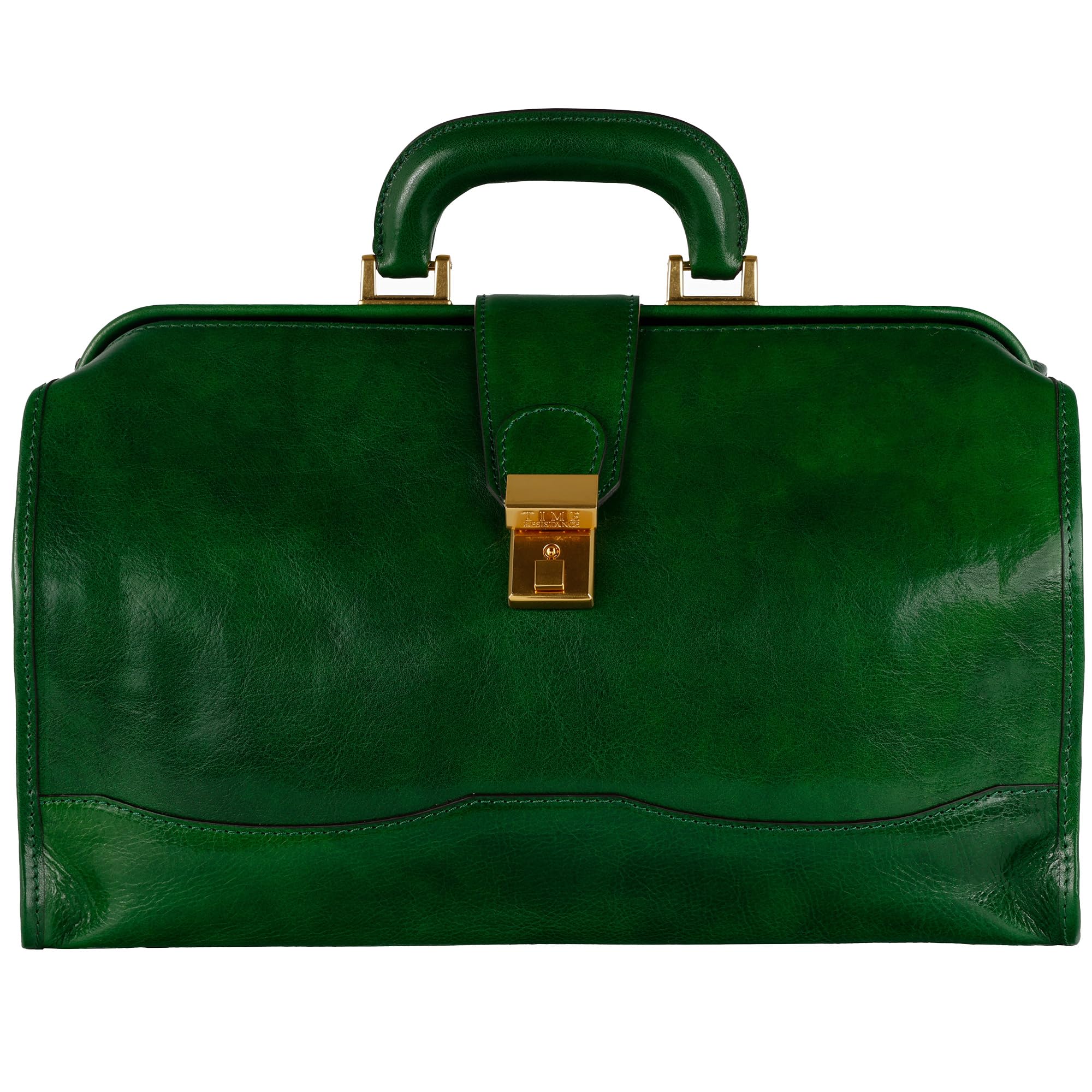 Vintage Italian Handmade Leather Doctor Bag - Genuine Leather Medical Briefcase for Professionals & Students - Perfect for Work, Travel & Everyday Use