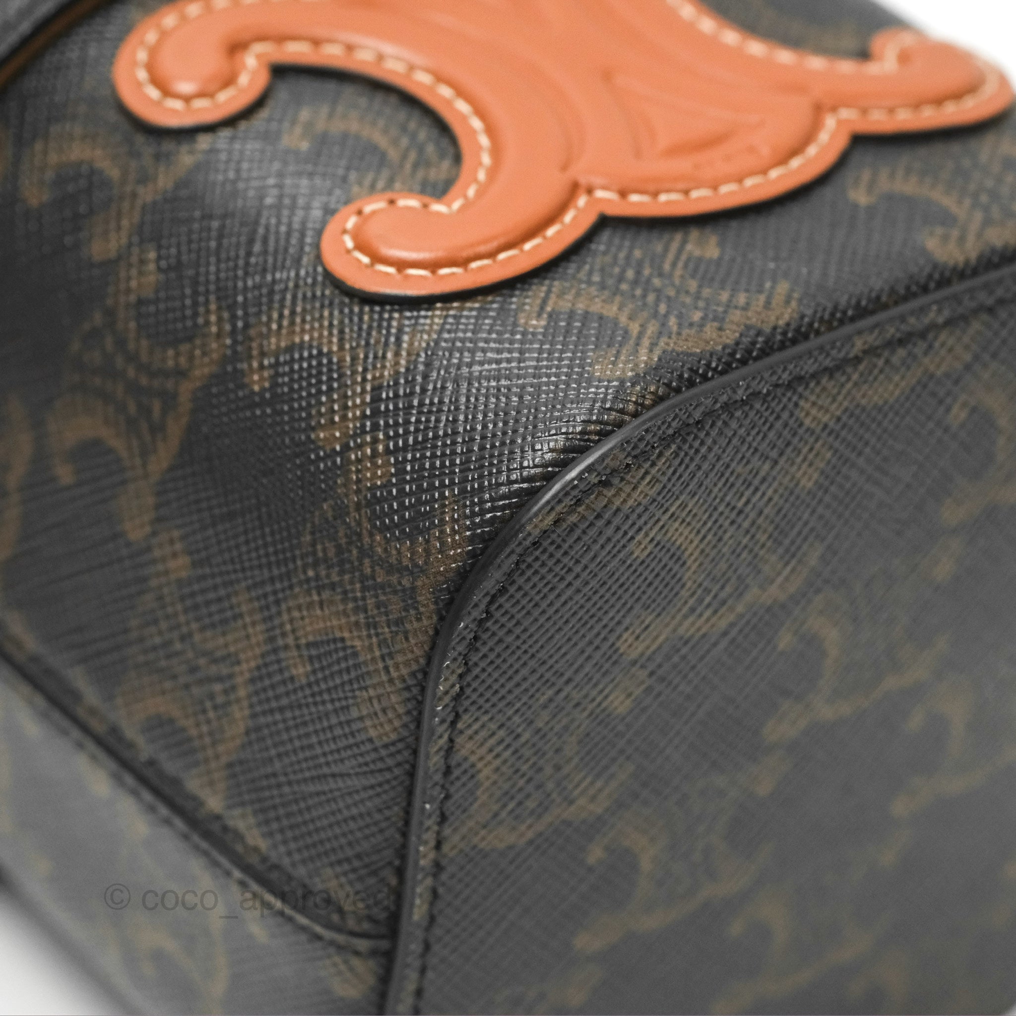 Celine Small Box Bag in Triomphe Canvas & Leather - Tan Crossbody Bag for Women | Perfect for Work, Travel & Everyday Use