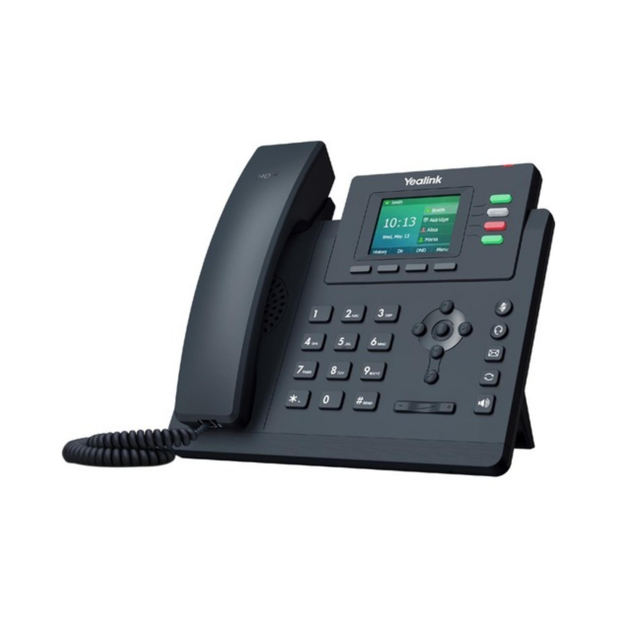Yealink T33G IP Phone - VoIP Business Phone with HD Voice, 3 Line LCD Display, PoE Support - Perfect for Office, Call Center & Remote Work