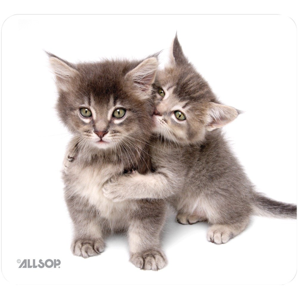 Allsop NatureSmart Mouse Pad with Adorable Kittens Design - Ergonomic & Non-Slip Computer Mouse Pad for Office, Gaming, and Home Use