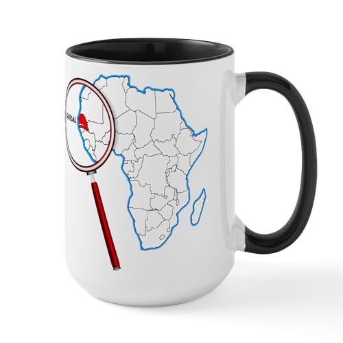 White/Black Inside - Senegal Under A Magnifying Glass Mugs