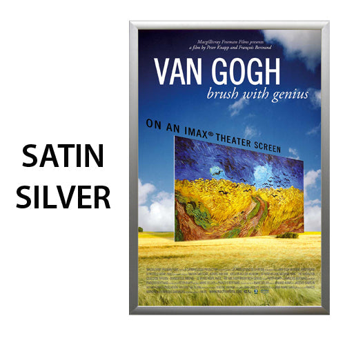 24x60 Inch Extra Large Poster Snap Frame - 1 1/4 Inch Wide Aluminum Profile for Mounted Graphics - Fits 1/8