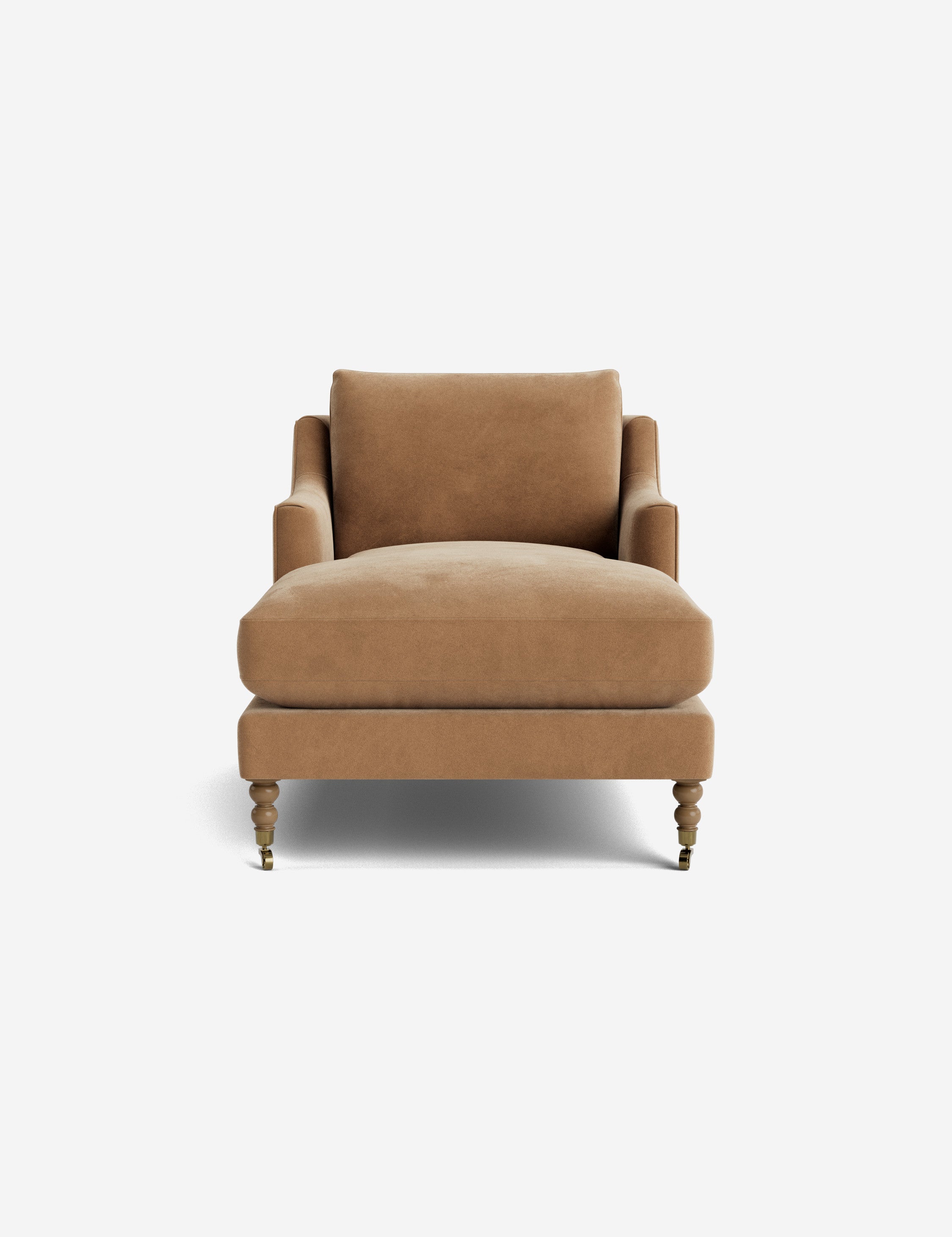 Fabienne Chaise Lounge Chair - Modern Accent Chair for Living Room, Bedroom & Office - Stylish Mid-Century Design with Upholstered Seat and Wooden Legs - Perfect for Relaxing, Reading & Home Decor
