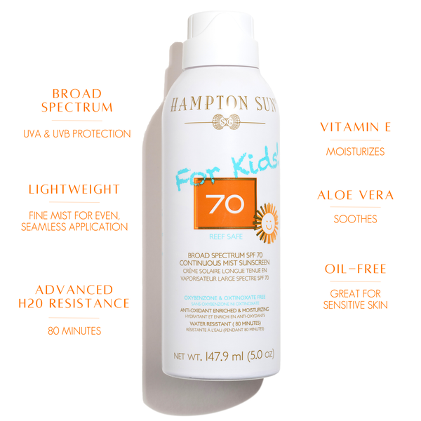 SPF 70 Sunscreen for Kids - 5.0 oz Water-Resistant & Hypoallergenic Sun Protection Lotion - Perfect for Beach, Pool & Outdoor Activities