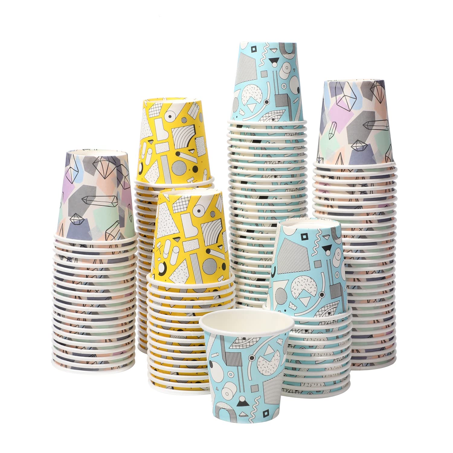 Lamosi 300 Pack 3 oz Disposable Paper Bathroom Cups - Mini Mouthwash Cups for Dental Rinsing, Perfect for Parties, Picnics, BBQs, Travel & Events - Ideal for Home, Office & Hotel Use