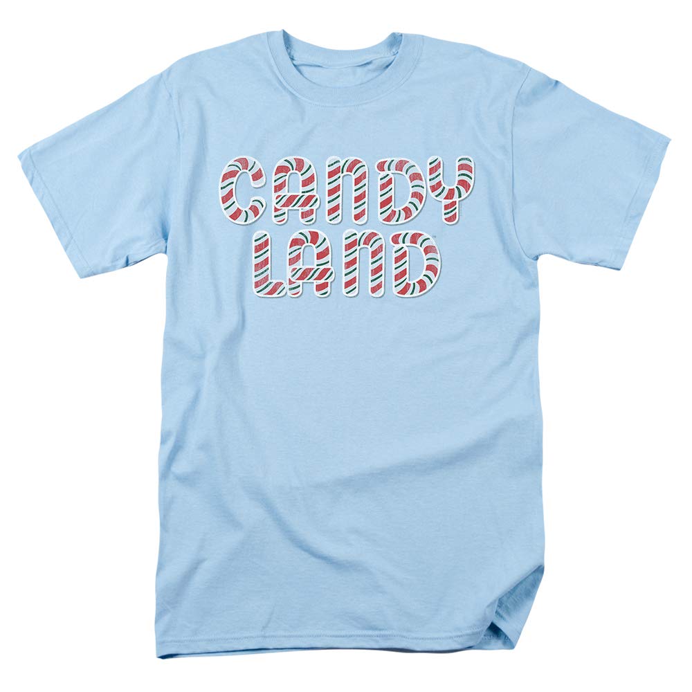 Popfunk Classic Candy Land Candy Cane Logo T-Shirt - Fun Holiday Christmas Gift for Kids & Adults - Perfect for Parties, Family Gatherings & Festive Celebrations