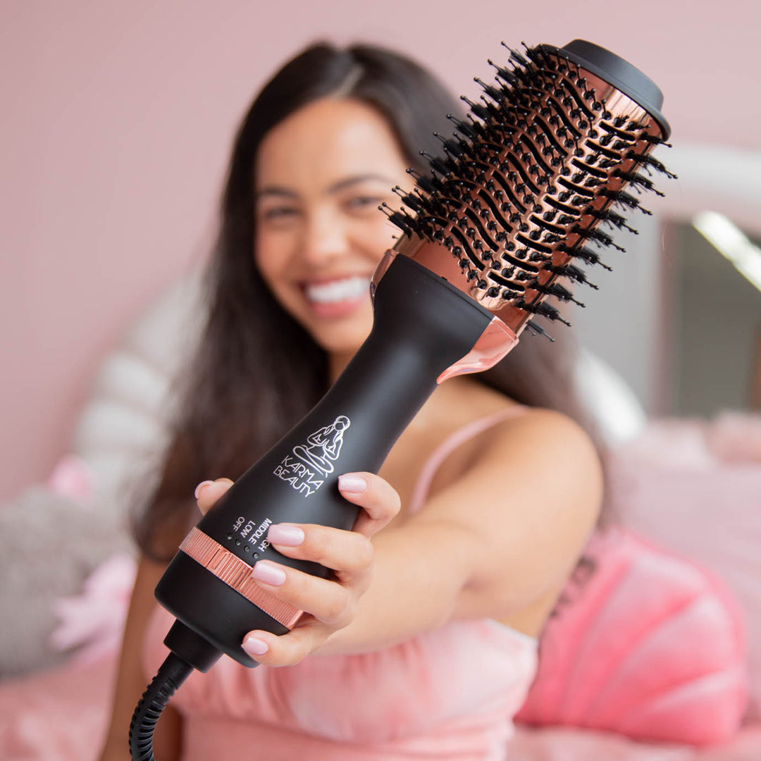 Professional Infrared Cosmic Wave Blow Out Brush for Hair Styling - Fast Drying & Frizz Control - Perfect for Home Use & Salon Styling