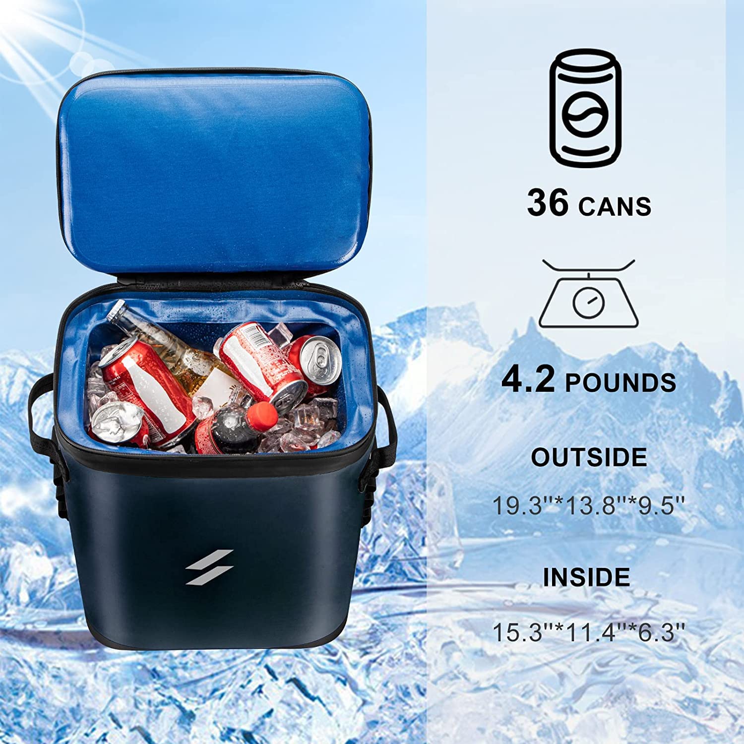 CbRSPORTS Insulated Cooler Backpack - Leak-Proof & Waterproof Soft-Sided Cooler Bag for Men & Women - Perfect for Camping, Hiking, Fishing & Beach Outings