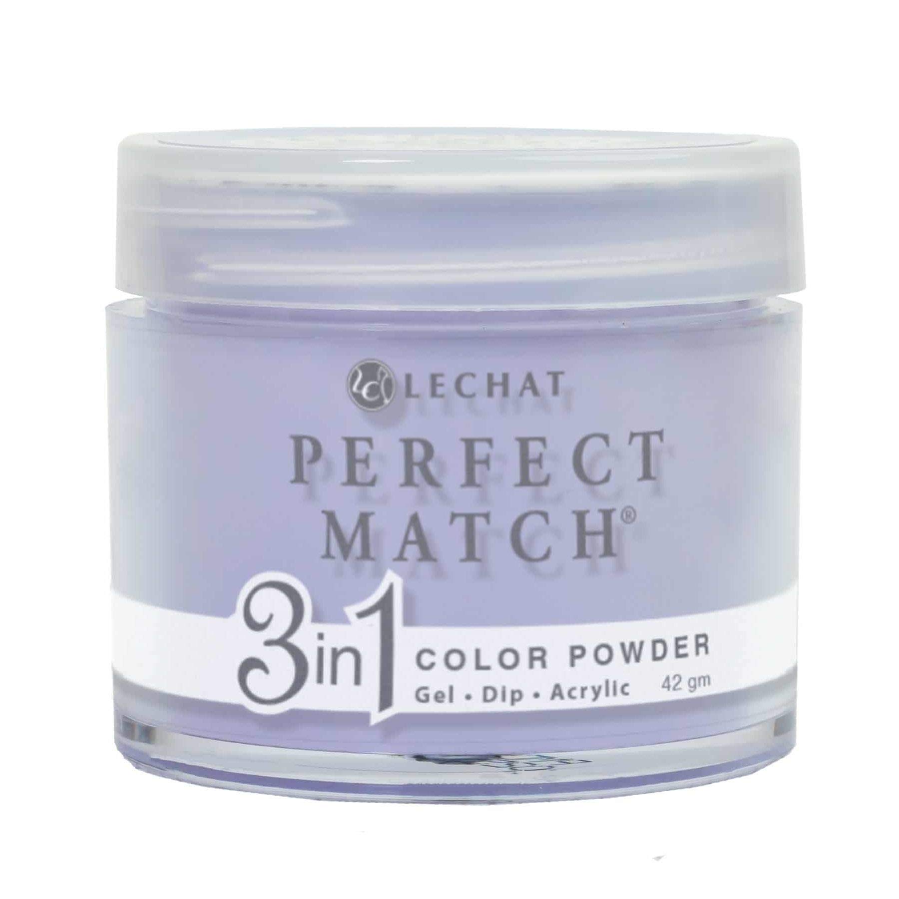 LECHAT Perfect Match 3-in-1 Nail Powder - Castaway Purple, 1.48 oz | Long-Lasting Dip Powder for Manicures & Pedicures | Salon-Quality Nails at Home