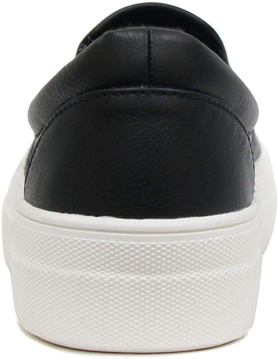 Women's Slip-On Loafers with Memory Foam - Comfortable Casual Sneakers with Hidden Platform & Round Toe - Perfect for Work, Travel & Everyday Wear