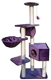 Premium Sisal Cat Climbing Frame & Scratching Post - Durable Cat Tree with Plush Perch for Jumping & Play - Perfect for Indoor Cats to Exercise & Sharpen Claws - Ideal for Small Spaces & Multi-Cat Homes