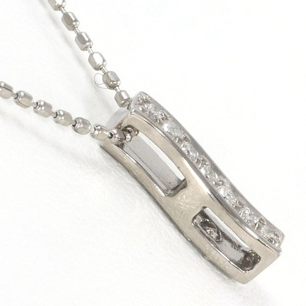 18K White Gold Diamond Necklace for Women - Elegant Pendant Jewelry for Weddings, Anniversaries & Special Occasions