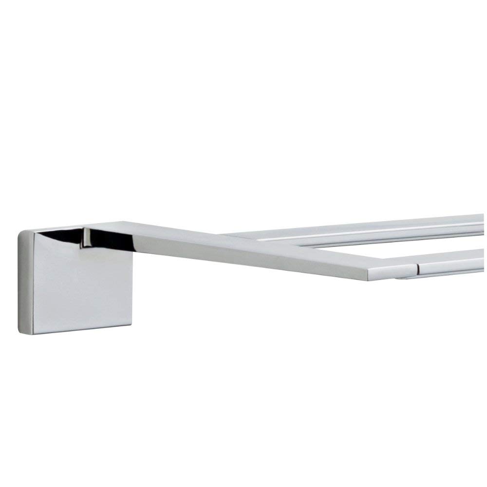 Delta Faucet 77725 Vero 24-Inch Double Towel Bar in Polished Chrome - Perfect for Bathroom & Kitchen Towel Organization