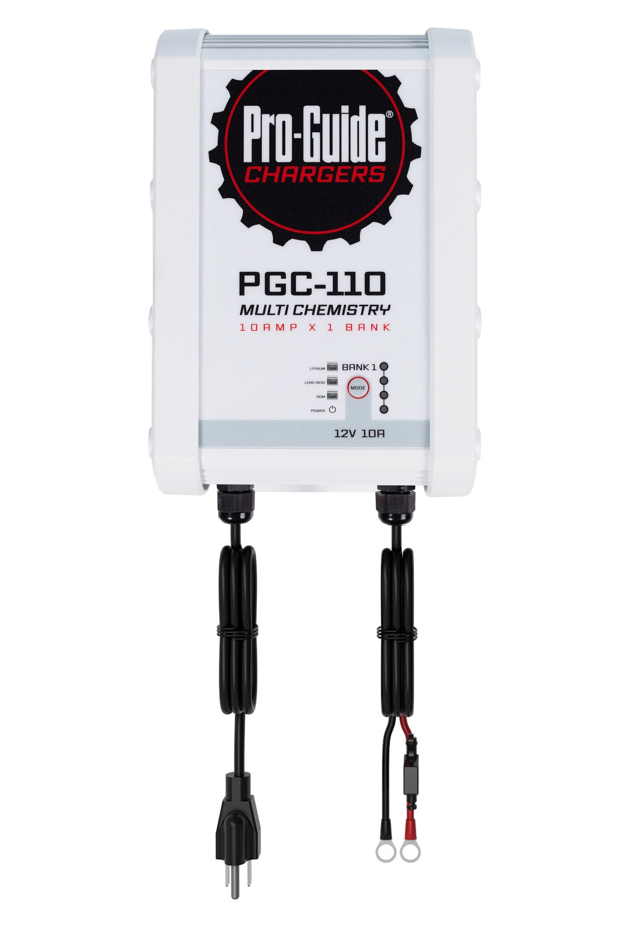 Pro Guide PGC 110 12V Onboard Battery Charger for Lead Acid, AGM & Lithium Batteries - Perfect for Marine, RV & Automotive Use