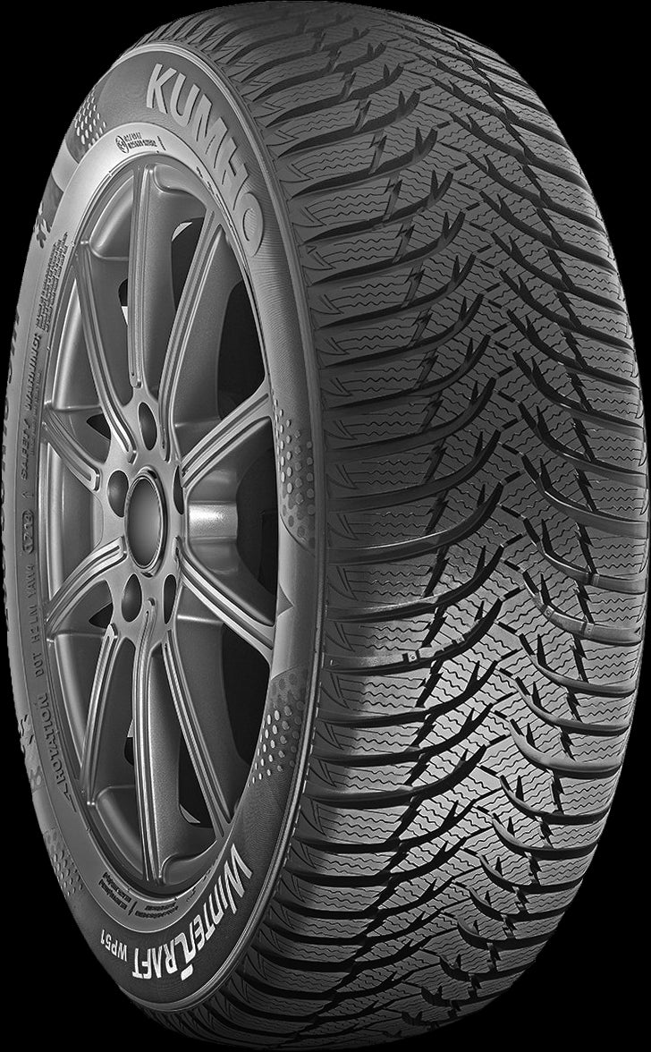 Kumho WinterCraft WP51 185/50R16 81H Winter Tires - Premium Snow & Ice Traction for Cars, SUVs & Light Trucks - Perfect for Harsh Winter Driving Conditions
