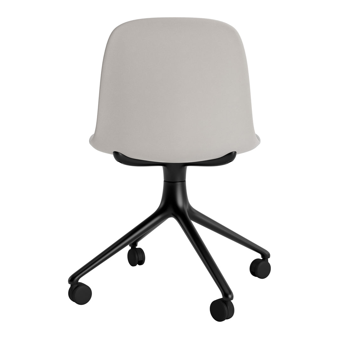 Ergonomic Form Chair with 4-Wheel Swivel Base - Adjustable Office Chair for Home & Work - Perfect for Desk Work, Gaming, and Study Sessions