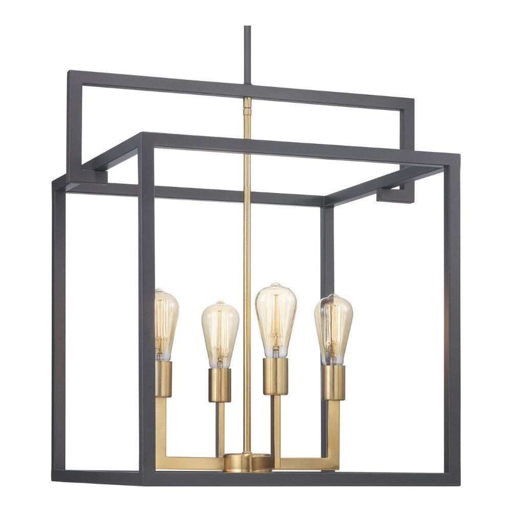 Draper 4-Light Modern Pendant Lighting Fixture - Adjustable Hanging Chandelier for Kitchen Island, Dining Room & Living Room Decor