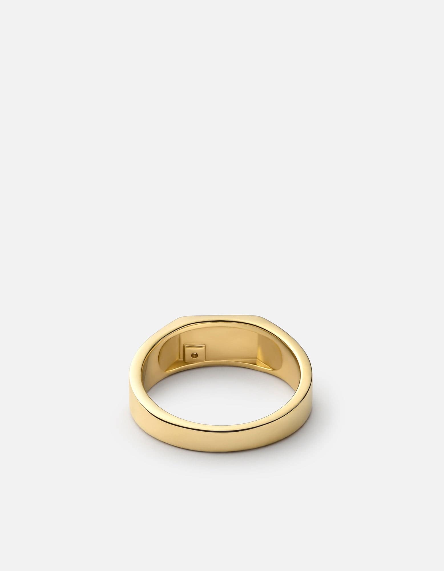 Geo Signet Diamond Ring - 14K Gold Vermeil Jewelry for Women, Elegant & Timeless Gift for Her - Perfect for Engagements, Anniversaries & Special Occasions