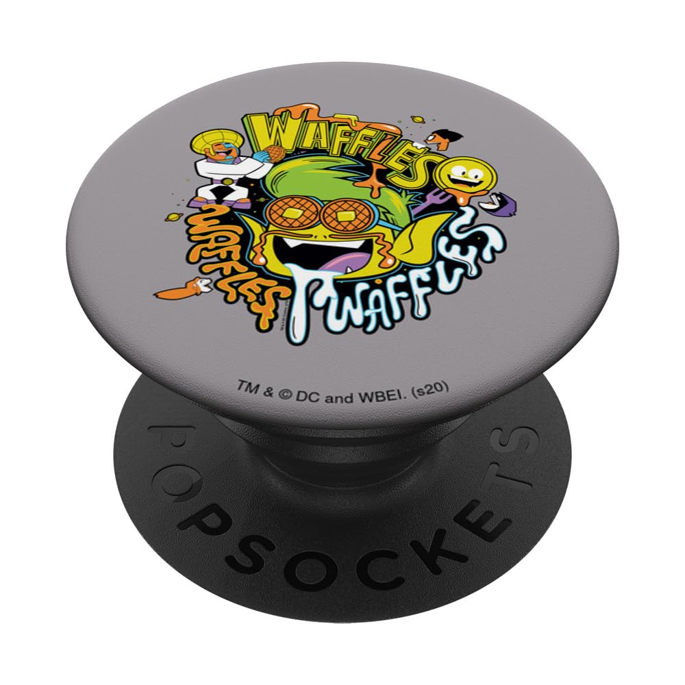 Teen Titans Go! Beast Boy Waffles PopSockets Standard PopGrip - Swappable Phone Grip & Stand for Smartphones - Perfect for Anime Fans, Gaming Enthusiasts, and Cartoon Lovers