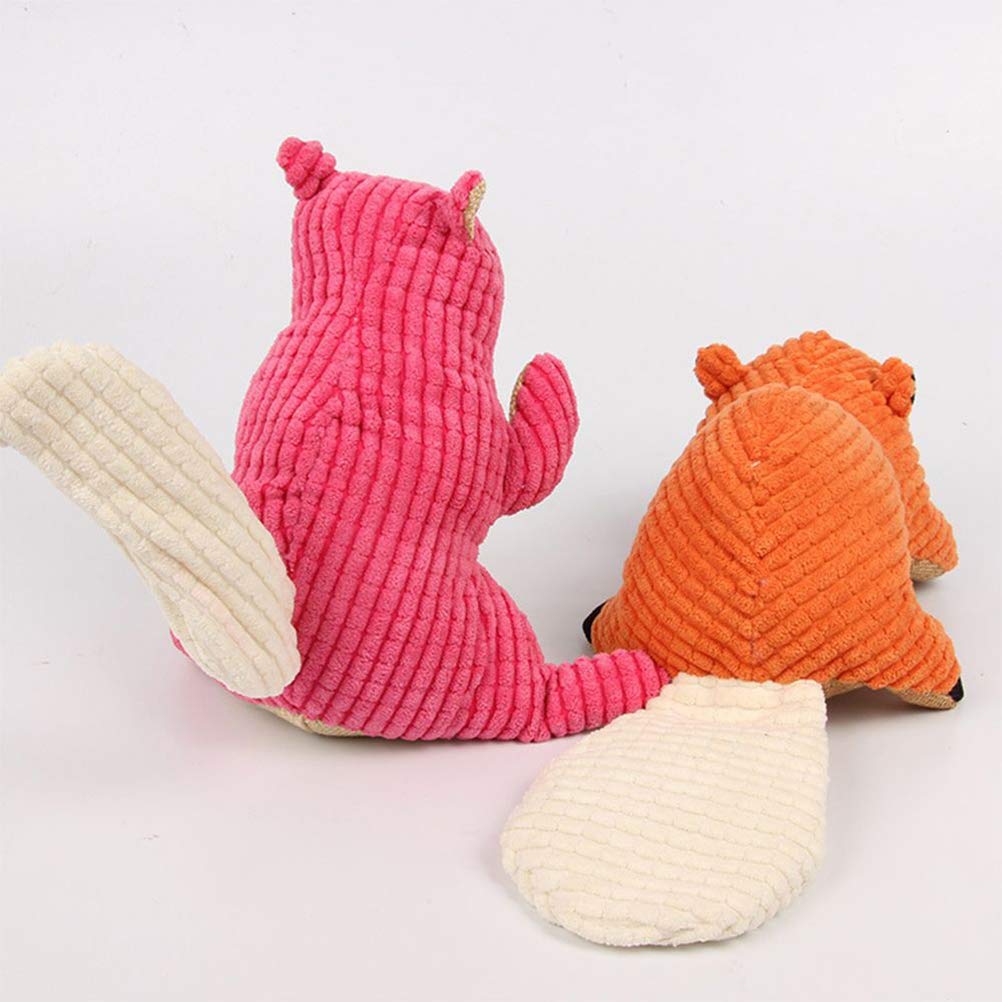Balacoo 2-Pack Interactive Plush Dog Toys with Squeaker - Puppy Chew Toys for Small Dogs, Teeth Cleaning & Boredom Relief - Durable Pet Supplies for Playtime, Training & Indoor/Outdoor Fun