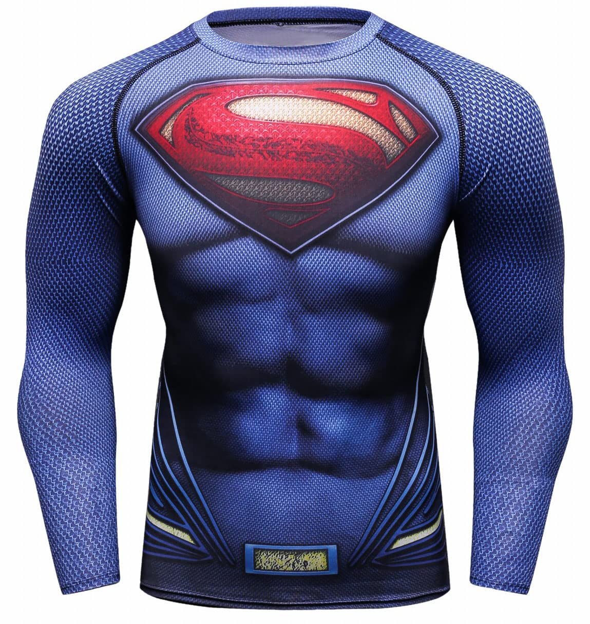 Men's Compression Sports Shirt - Moisture Wicking Cool Dry Workout Top - Long Sleeve Performance Tee for Running, Gym & Outdoor Activities | US Army Inspired Design