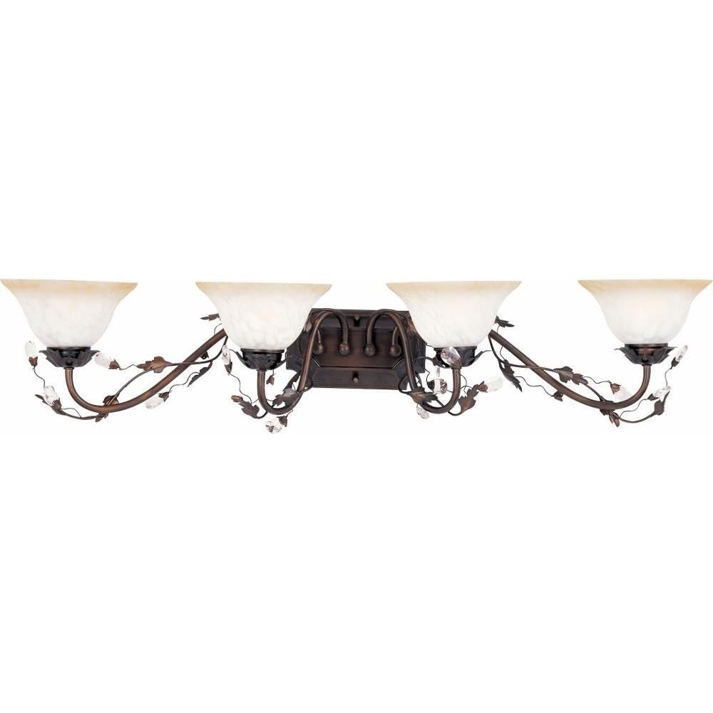Elegante 4-Light Bathroom Vanity Light Fixture - Modern LED Lighting for Bathroom Mirror, Perfect for Home Spa & Makeup Area