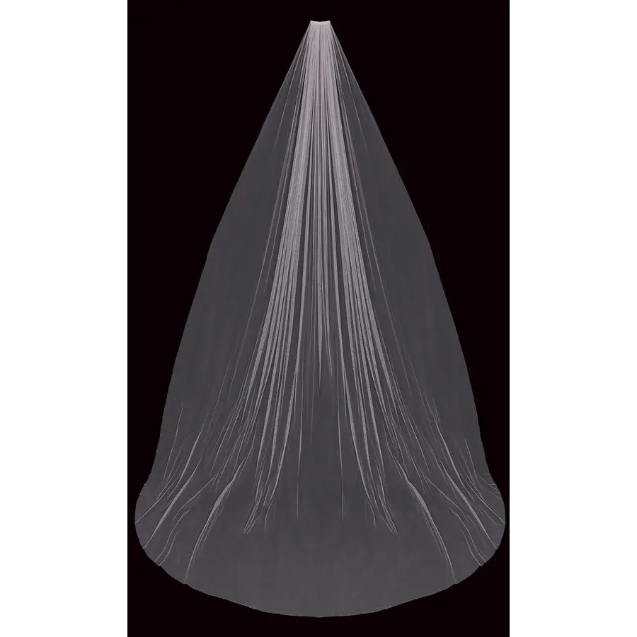 V2103WC Elegant Wide Cathedral Wedding Veil - Perfect for Bridal Ceremonies, Photos & Formal Events