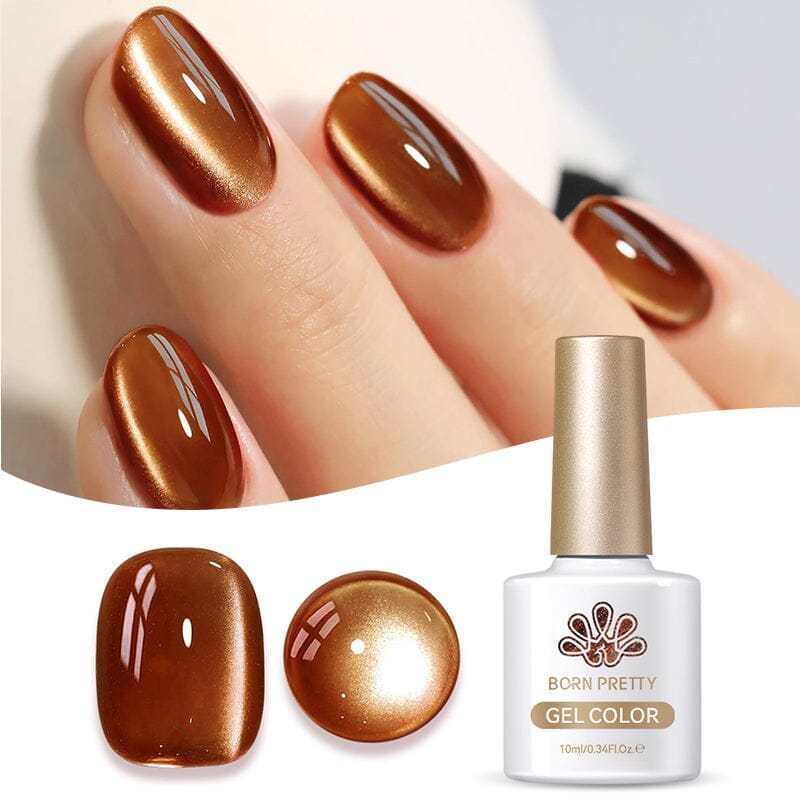 MY79 Caramel Magnetic Gel Polish - 10ml Water Light Cat Nail Art for Home & Salon Use