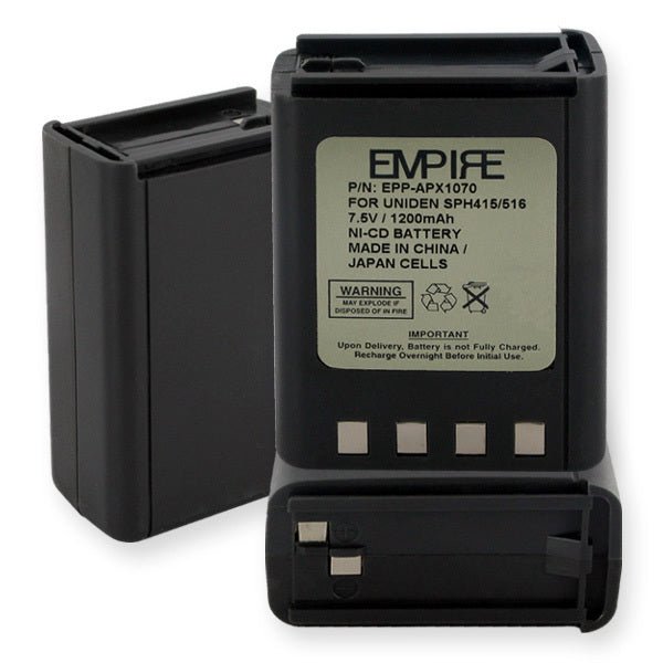 Uniden APX1070 7.2V 1.2Ah Ni-Cad Battery Pack for Two-Way Radios - Perfect for Emergency Communication, Construction Sites & Outdoor Adventures