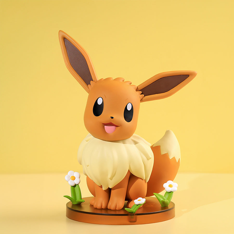 Pokemon Eevee Prime Figure - Collectible Eevee Evolution Plush Toy for Fans, Gift for Pokemon Lovers - Perfect for Home Decor, Gaming Room Display, and Birthday Presents