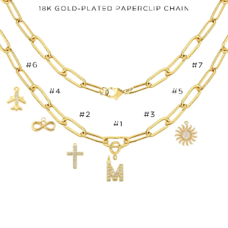 Charm Necklace with Assorted Charms - Elegant Layering Jewelry for Women | Perfect for Everyday Wear, Gifts & Special Occasions
