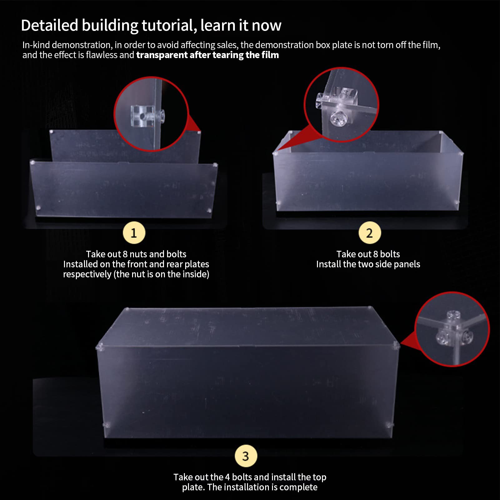 NOVDA Acrylic Display Case for LEGO Icons Bonsai Tree 10281 - Dust-Proof Showcase Box 25x25x25cm (Model Not Included) - Perfect for Home Decoration, Office Display & LEGO Collection Protection