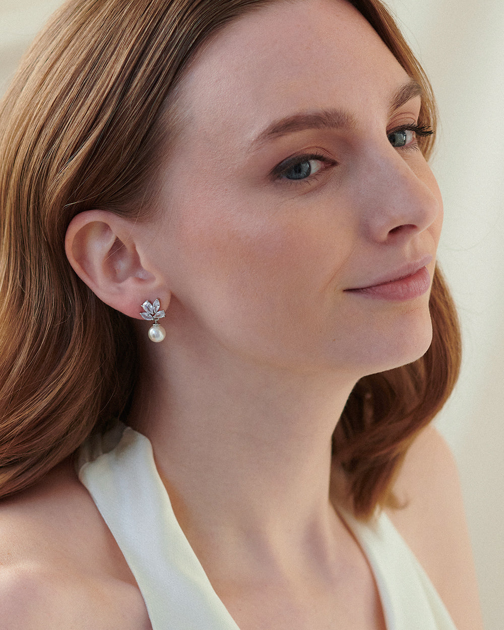 Syd Pearl Earrings for Women - Classic & Elegant Pearl Stud Earrings - Perfect for Weddings, Parties & Everyday Wear