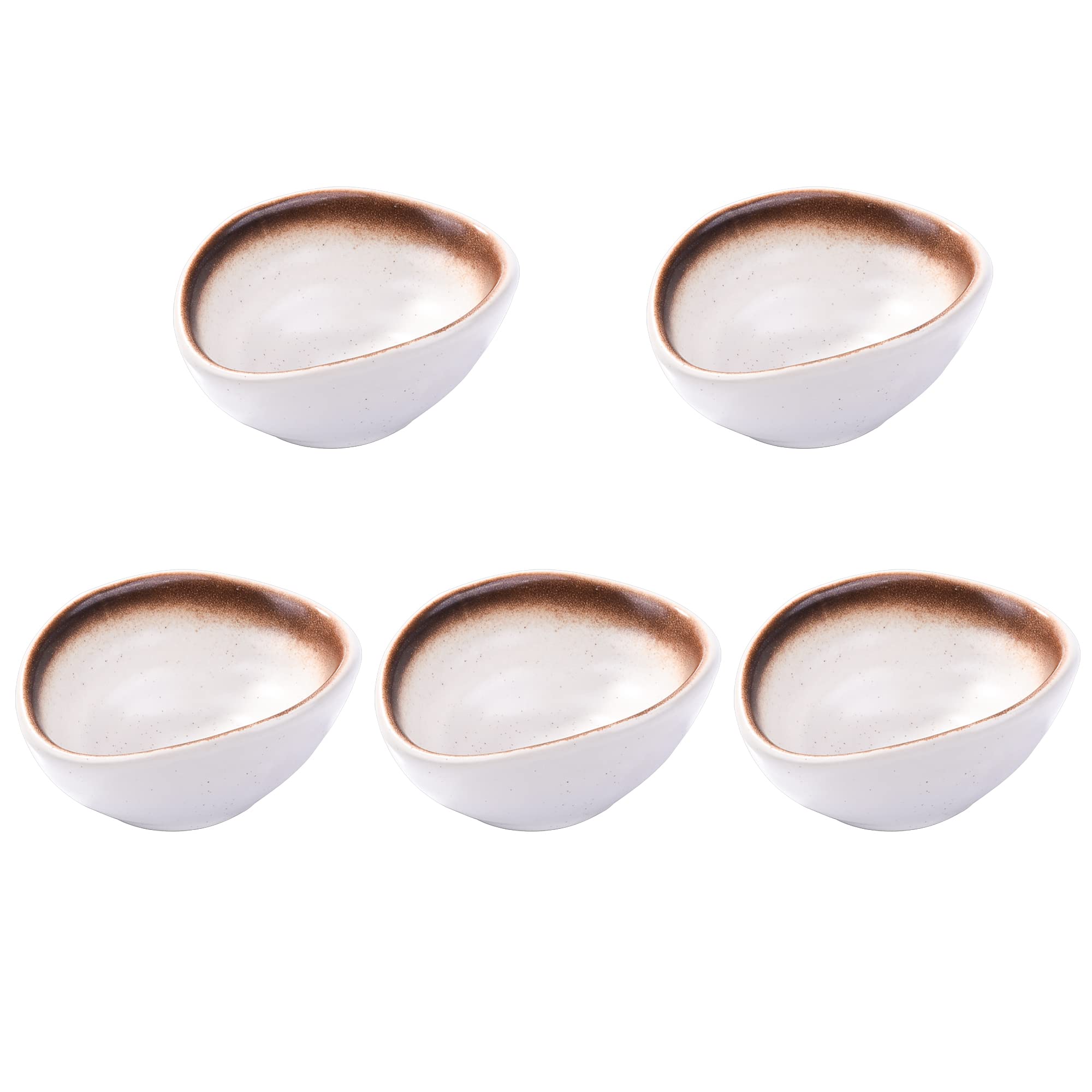 Premium Japanese Ceramic Soy Sauce Bowls Set - Elegant Black Dipping Dishes for Sushi, Dumplings & Asian Cuisine | Perfect for Restaurants, Home Dining & Gift Giving