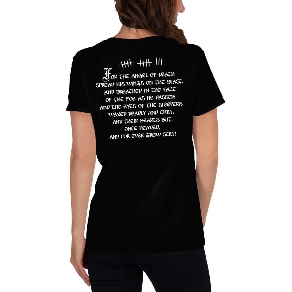 Trendy Women's T-Shirt with Back Tattoo Design - Soft Cotton Tee for Casual Wear & Street Style Fashion