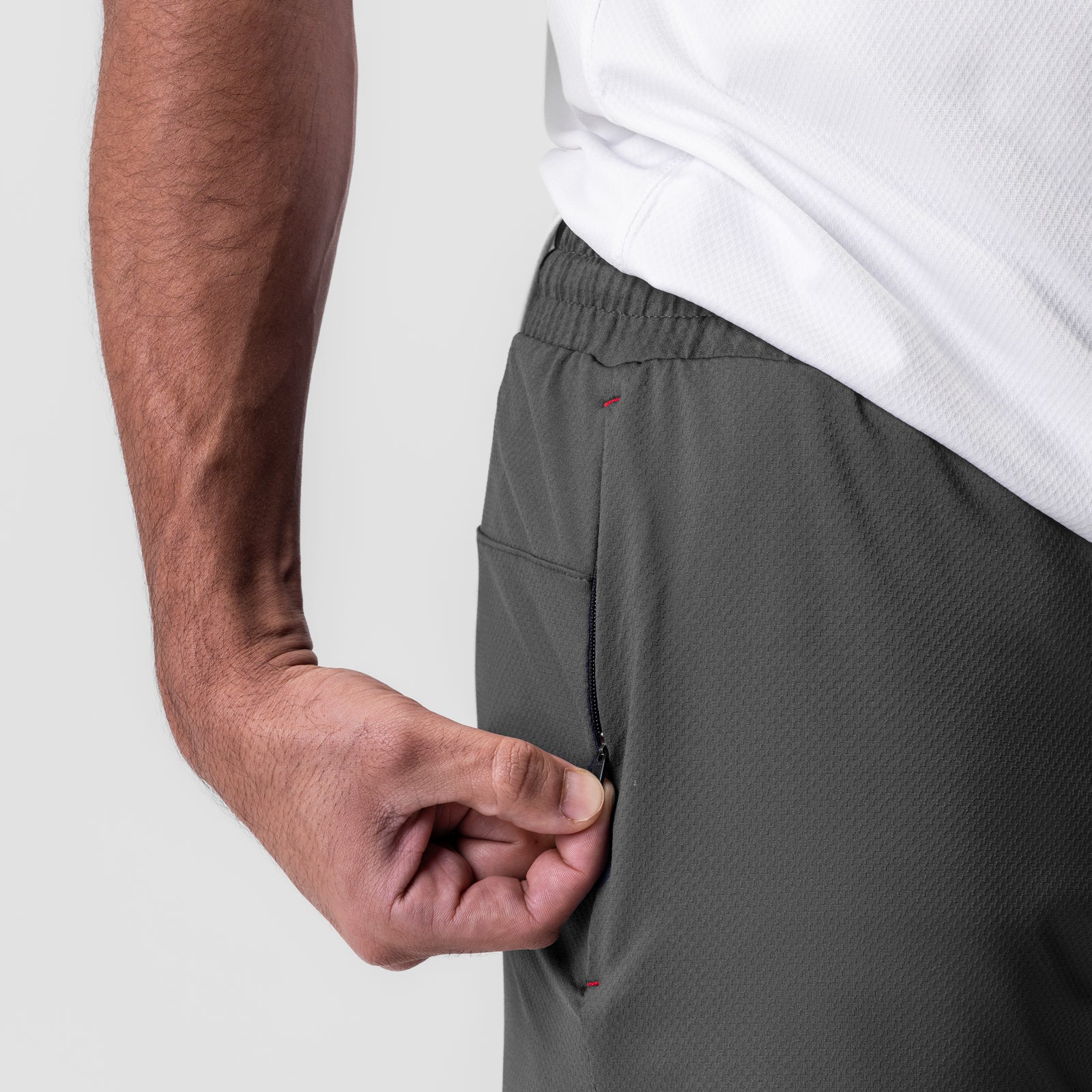 AeroSilver® 5 Linerless Shorts for Men - Breathable Athletic Running Shorts with Pockets, Space Grey - Perfect for Gym, Jogging & Outdoor Activities