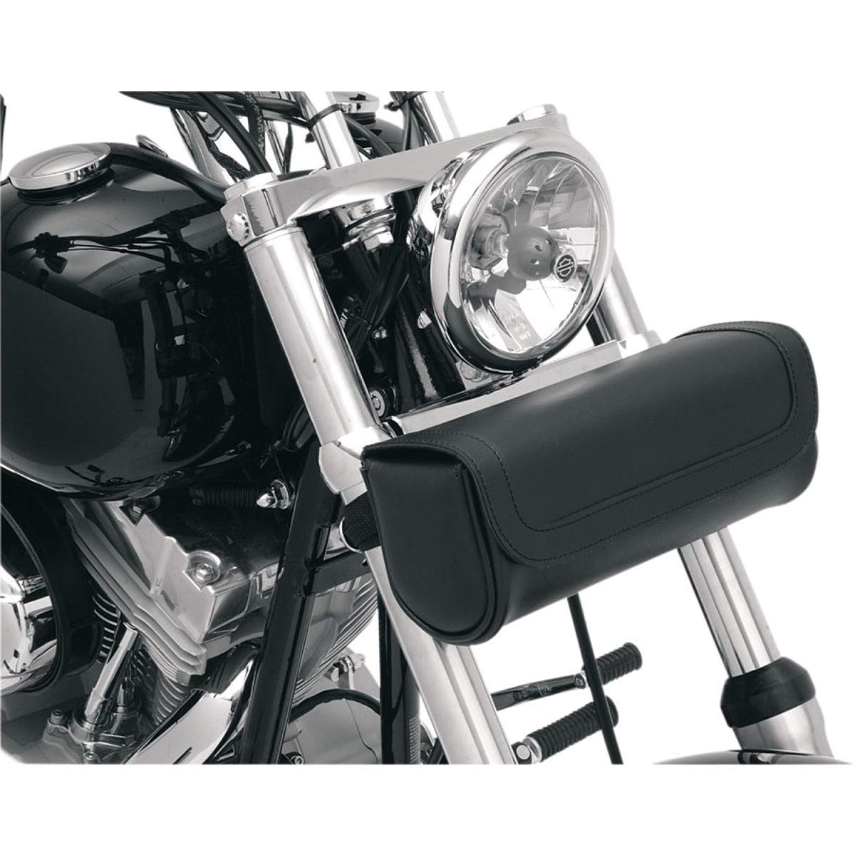Saddlemen Highwayman Classic Large Motorcycle Tool Pouch - Durable Leather Storage for Biker Accessories & Repair Tools | Perfect for Harley, Cruiser & Touring Bikes