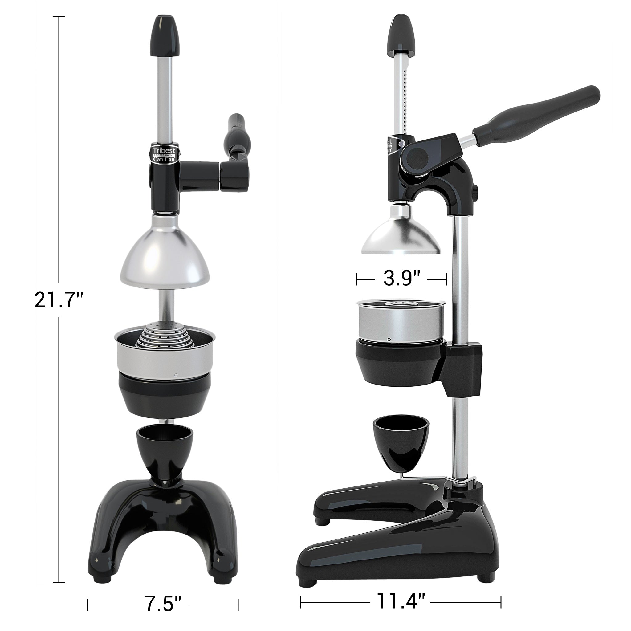 Premium Refurbished Manual Juice Press - Cold Press Juicer for Fruits & Vegetables | Healthy Homemade Juices, Detox Drinks & Smoothies | Perfect for Kitchen, Camping & Outdoor Activities