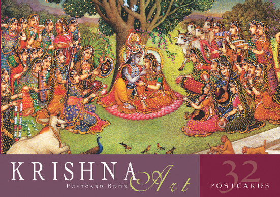 Krishna Art Postcard Book - Beautiful Hindu God Krishna Postcards for Collectors, Gifts, and Home Decor | Perfect for Scrapbooking, Wall Art, and Spiritual Inspiration