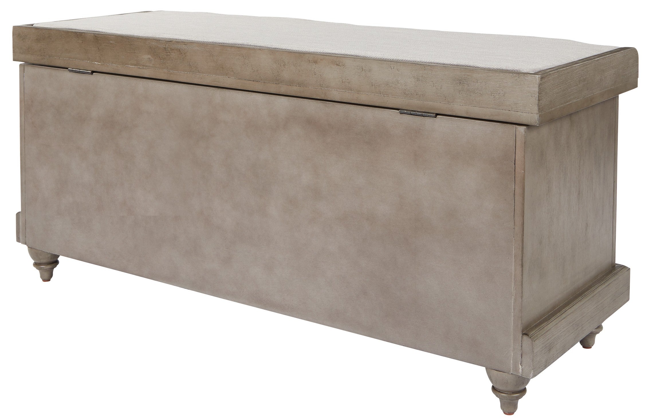 Office Star OSP Designs Dover Storage Bench with Seat - 2-Tier Organizer for Entryway, Living Room & Bedroom - Durable Fabric & Wood Frame for Home Storage Solutions [DOV]