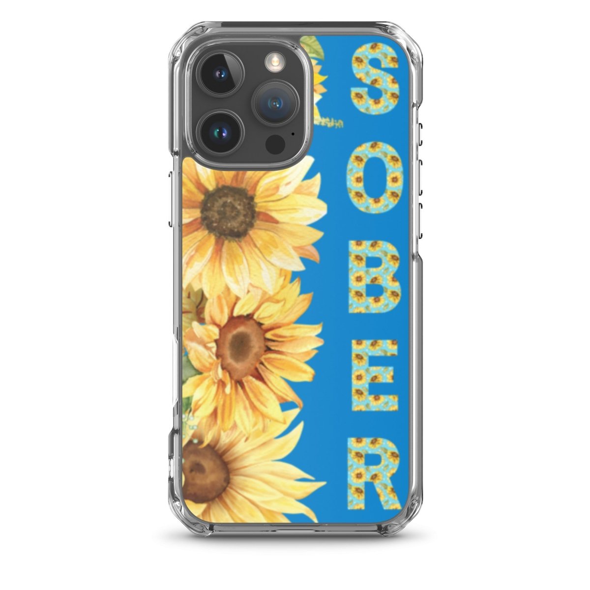 SOBER Sunflower iPhone Case with MagSafe® - Elegant Chinoiserie Floral Design for iPhone 13/14/15 Pro Max - Perfect for Everyday Use, Gift Giving & Travel Protection