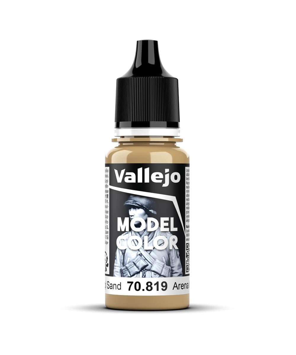 Vallejo Iraqian Sand Paint - 17ml Bottle for Miniature Models & Military Dioramas | Acrylic Paint for Scale Models, Wargaming, and DIY Crafts