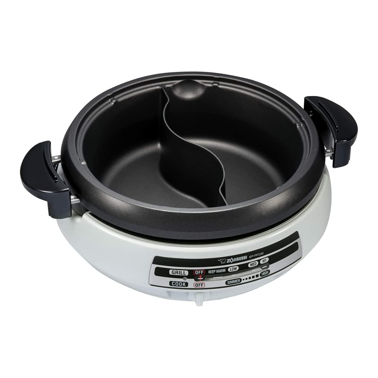Zojirushi Gourmet dExpert Electric Skillet - 5.5QT Nonstick Hot Pot Cooker for Yin Yang Soup, Shabu Shabu & Fondue | Perfect for Family Dinners & Asian Cuisine Cooking