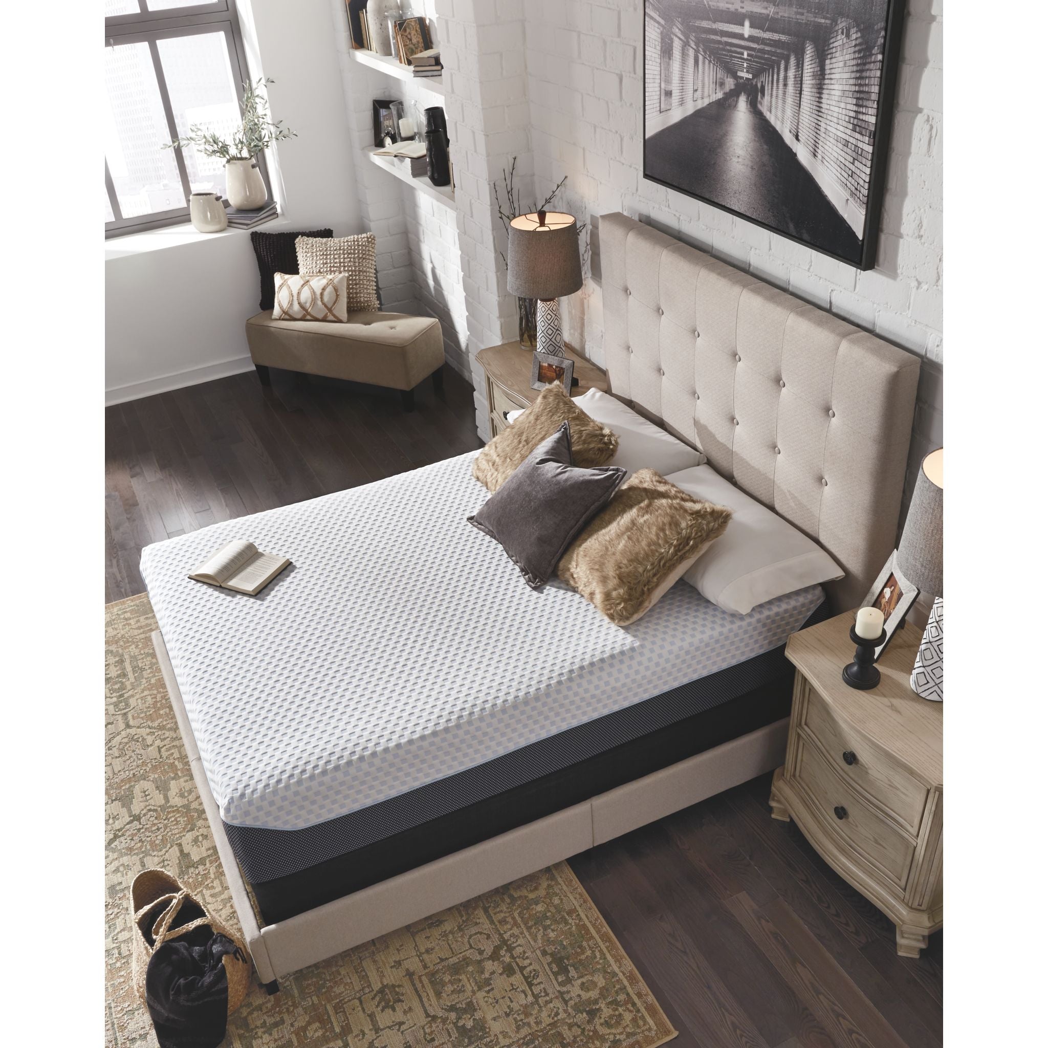 Ashley Sleep Gruve 12 Inch Memory Foam Mattress - Medium Firm Support for Back & Side Sleepers | Pressure Relief & Motion Isolation | Perfect for Bedroom, Guest Room & RV Use