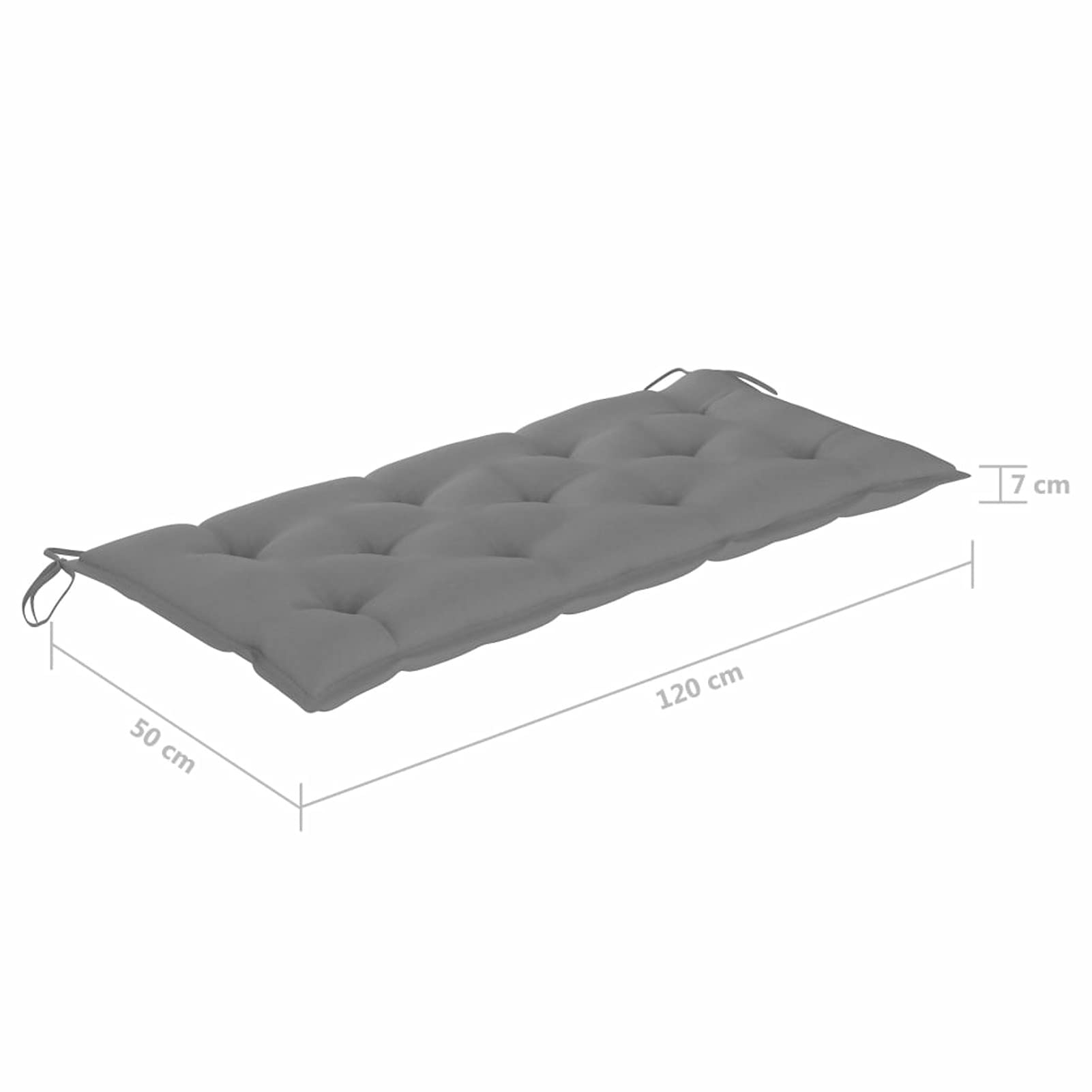 Premium Tidyard Swing Chair Cushion - Soft Breathable Fabric Outdoor Bench Seat & Back Cushion - 47.2